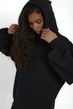 TALYA Bluzy|Bluzy^Bluza Boyfriend Hoodie black