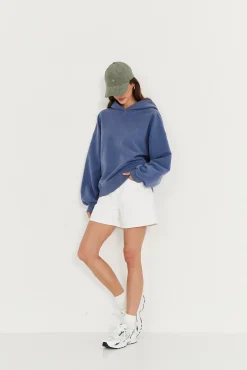TALYA Bluzy|Bluzy^Bluza Boyfriend Hoodie denim