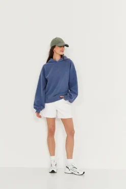 TALYA Bluzy|Bluzy^Bluza Boyfriend Hoodie denim
