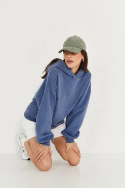 TALYA Bluzy|Bluzy^Bluza Boyfriend Hoodie denim