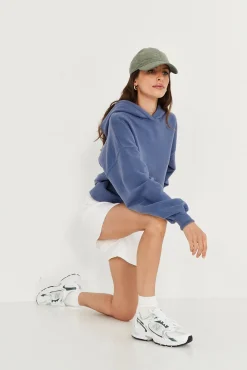 TALYA Bluzy|Bluzy^Bluza Boyfriend Hoodie denim