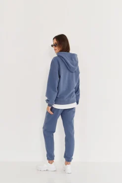 TALYA Bluzy|Bluzy^Bluza Boyfriend Hoodie denim