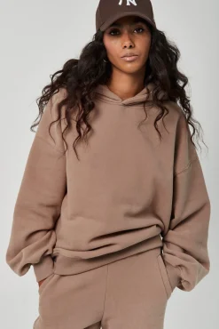 TALYA Bluzy|Bluzy^Bluza Boyfriend Hoodie frappe