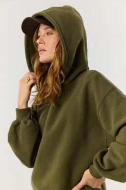 TALYA Bluzy|Bluzy^Bluza Boyfriend Hoodie khaki