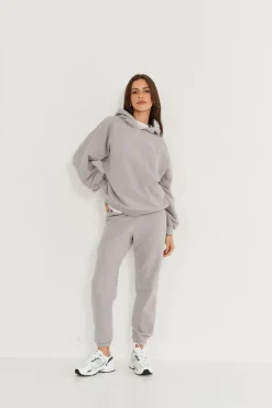 TALYA Bluzy|Bluzy^Bluza Boyfriend Hoodie light grey