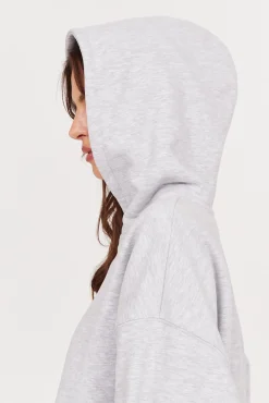 TALYA Bluzy|Bluzy^Bluza Boyfriend Hoodie light grey melange