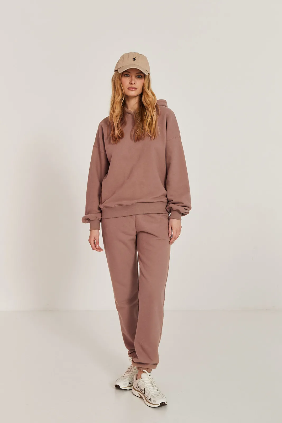 TALYA Bluzy|Bluzy^Bluza Boyfriend Hoodie mocca mousse