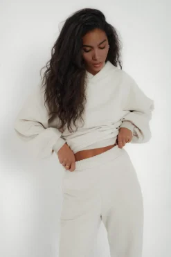 TALYA Bluzy|Bluzy^Bluza Boyfriend Hoodie oatmeal