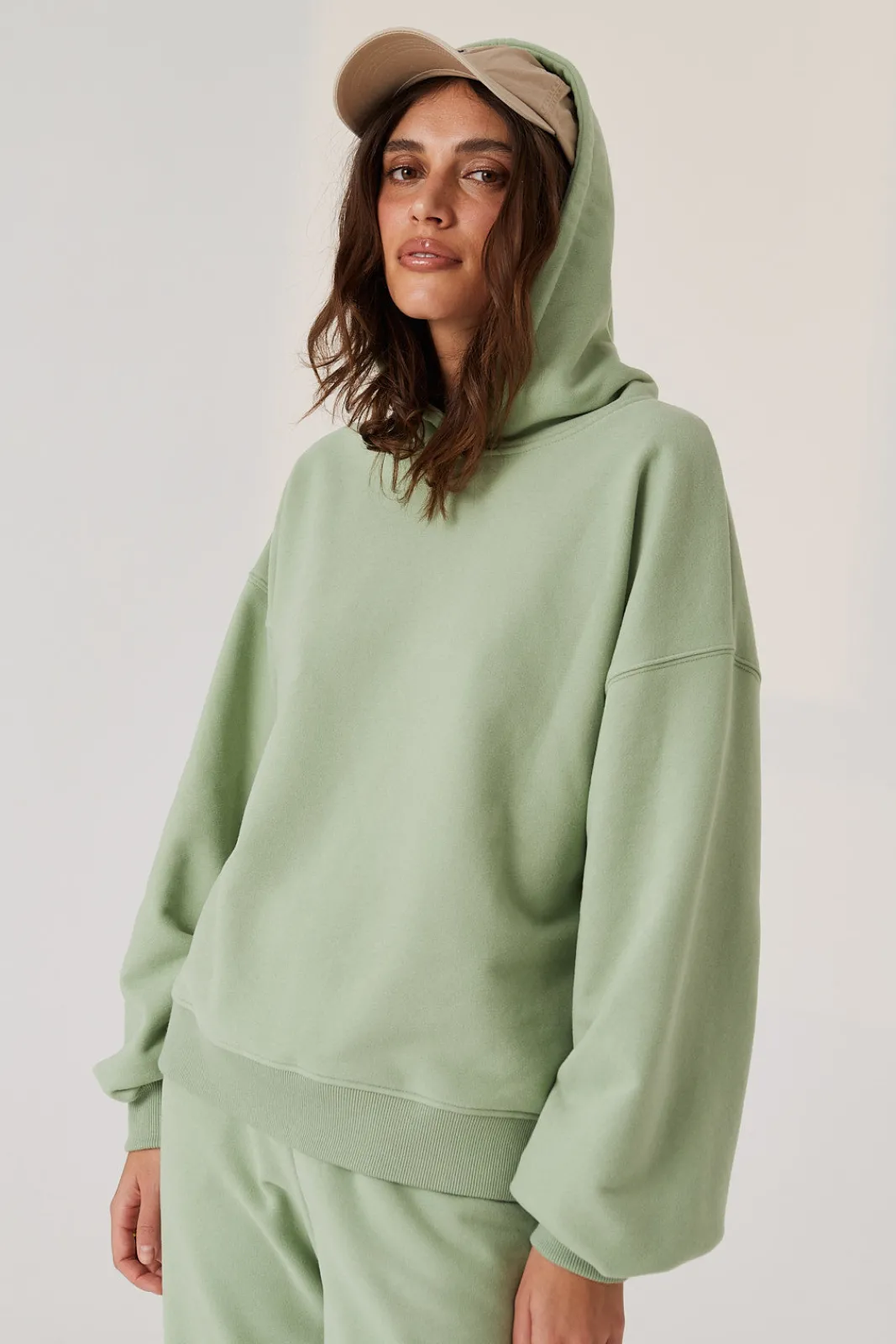 TALYA Bluzy|Bluzy^Bluza Boyfriend Hoodie pistachio ice cream
