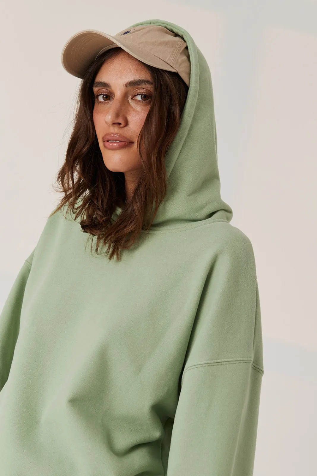 TALYA Bluzy|Bluzy^Bluza Boyfriend Hoodie pistachio ice cream