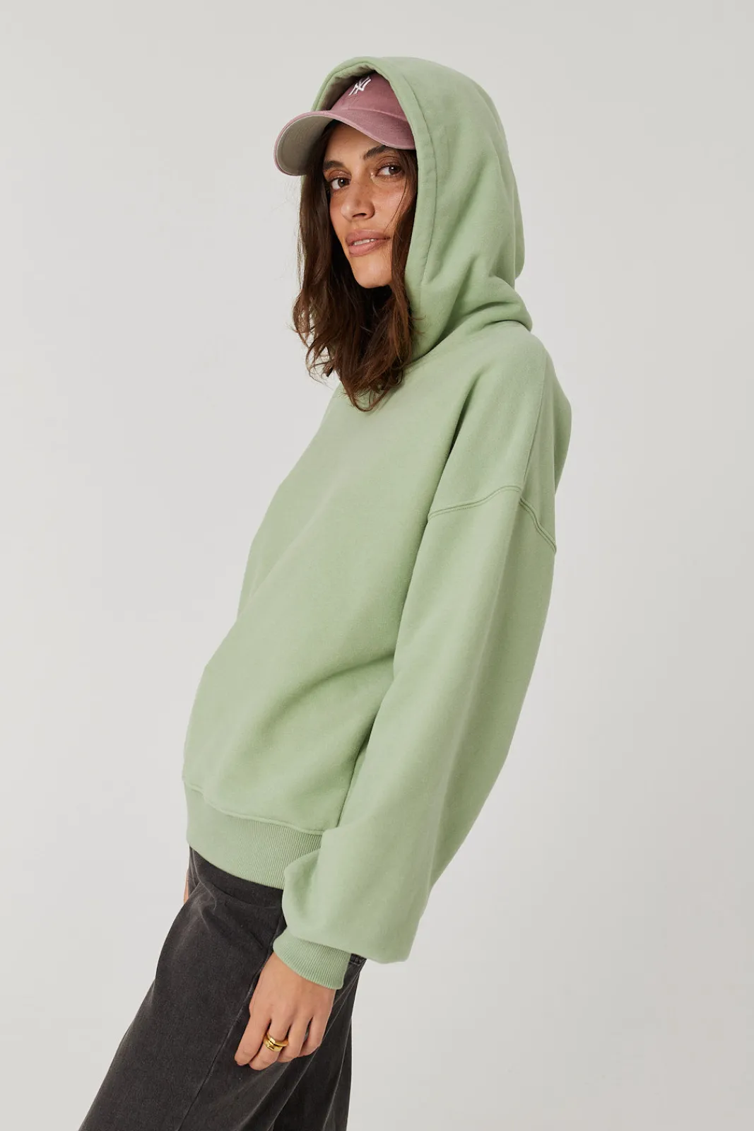 TALYA Bluzy|Bluzy^Bluza Boyfriend Hoodie pistachio ice cream