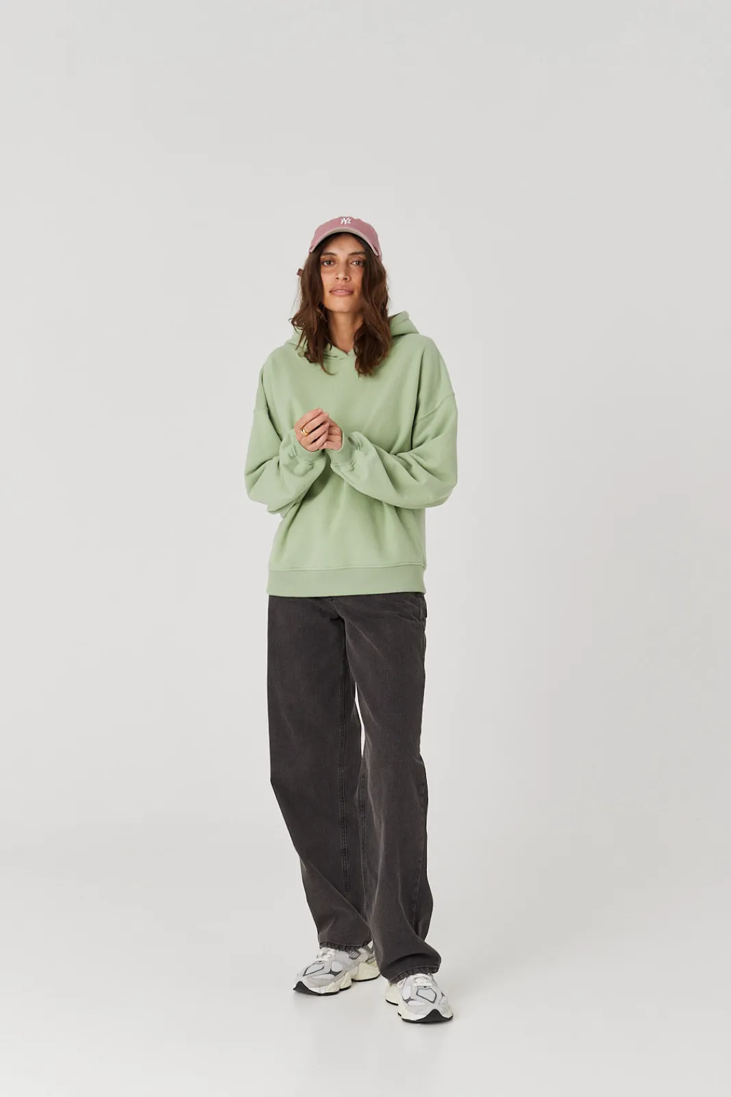 TALYA Bluzy|Bluzy^Bluza Boyfriend Hoodie pistachio ice cream