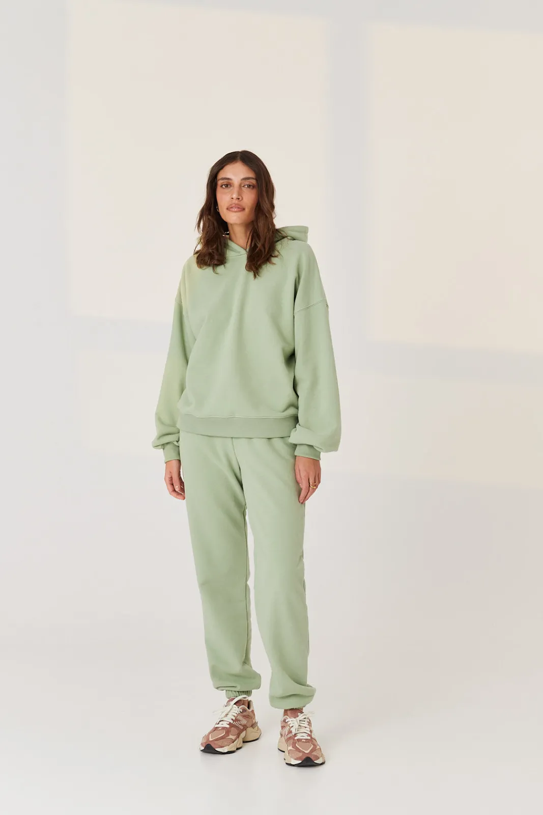 TALYA Bluzy|Bluzy^Bluza Boyfriend Hoodie pistachio ice cream