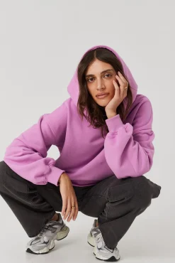 TALYA Bluzy|Bluzy^Bluza Boyfriend Hoodie pink berry