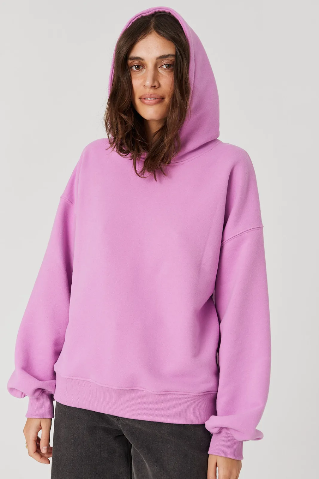 TALYA Bluzy|Bluzy^Bluza Boyfriend Hoodie pink berry