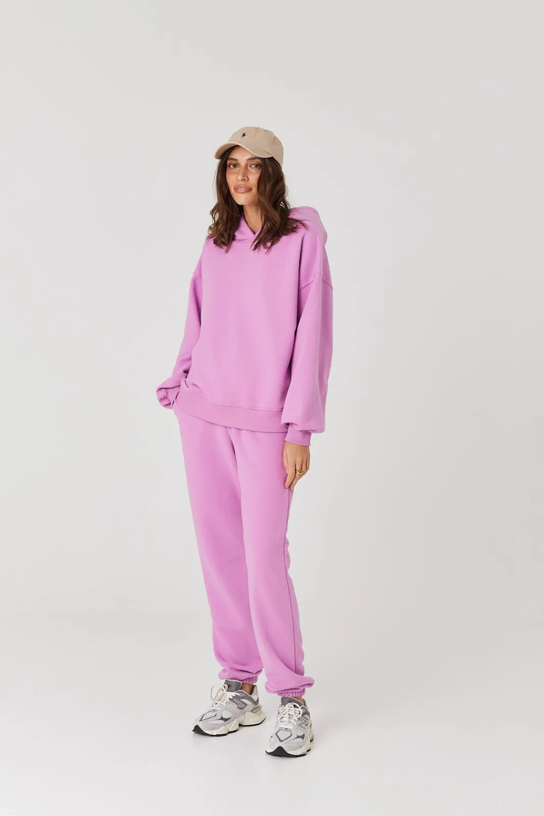 TALYA Bluzy|Bluzy^Bluza Boyfriend Hoodie pink berry