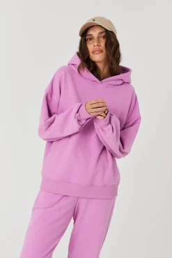 TALYA Bluzy|Bluzy^Bluza Boyfriend Hoodie pink berry