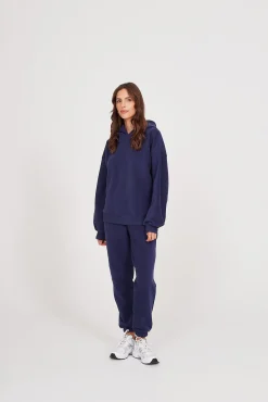 TALYA Bluzy|Bluzy^Bluza Boyfriend Hoodie royal navy