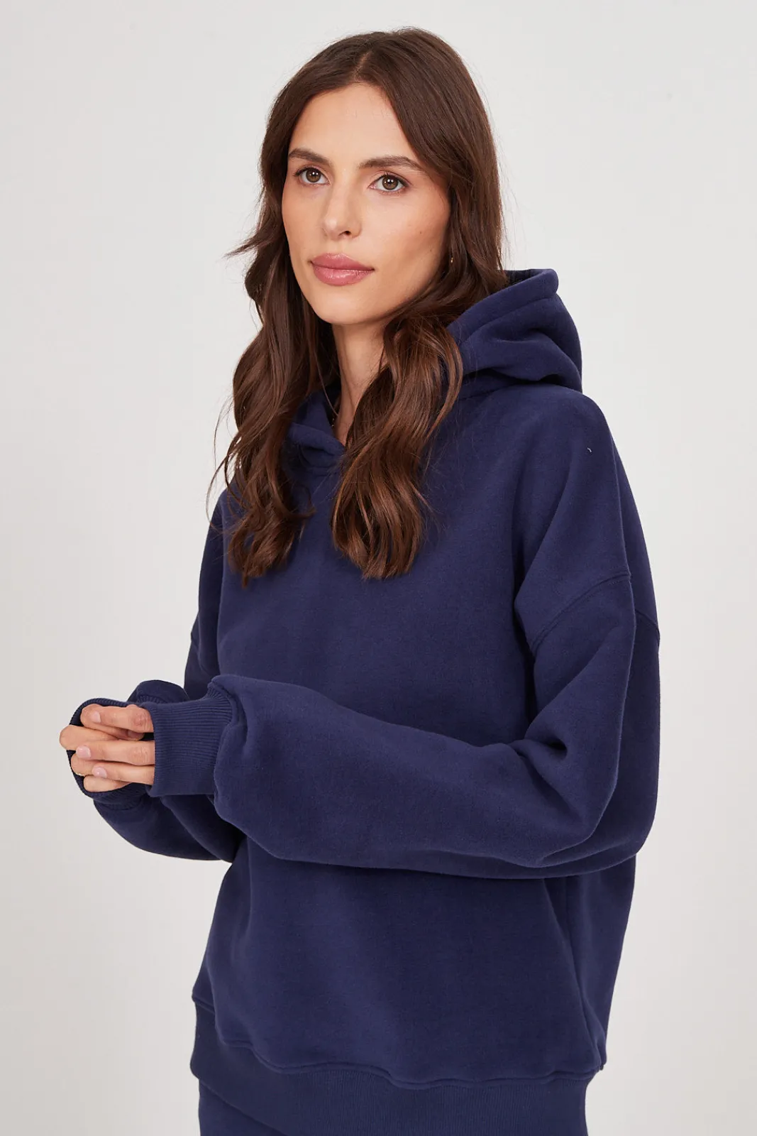 TALYA Bluzy|Bluzy^Bluza Boyfriend Hoodie royal navy
