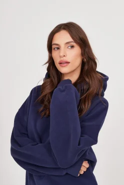 TALYA Bluzy|Bluzy^Bluza Boyfriend Hoodie royal navy