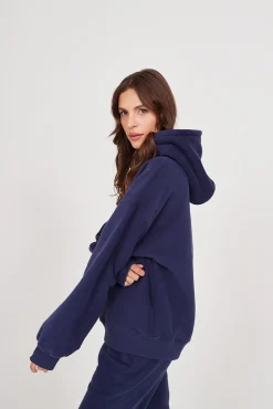 TALYA Bluzy|Bluzy^Bluza Boyfriend Hoodie royal navy