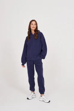 TALYA Bluzy|Bluzy^Bluza Boyfriend Hoodie royal navy