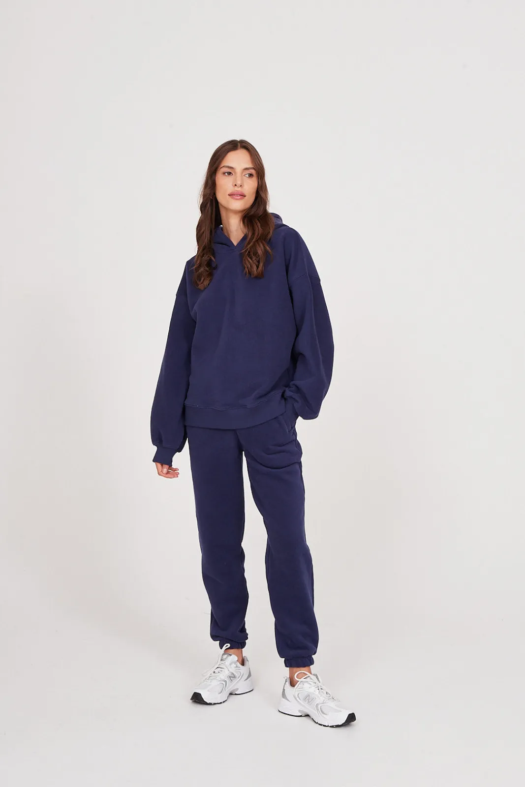 TALYA Bluzy|Bluzy^Bluza Boyfriend Hoodie royal navy