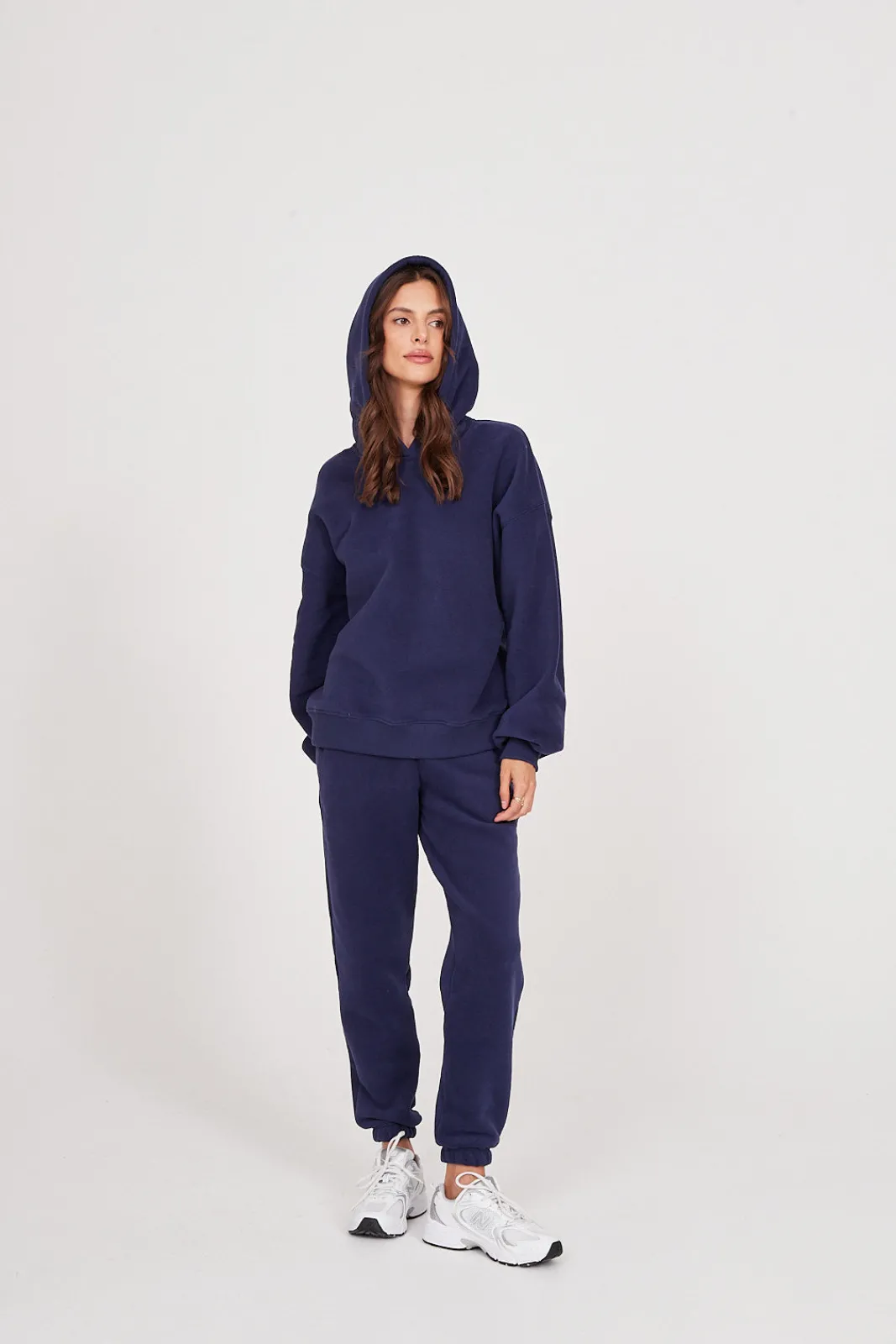 TALYA Bluzy|Bluzy^Bluza Boyfriend Hoodie royal navy