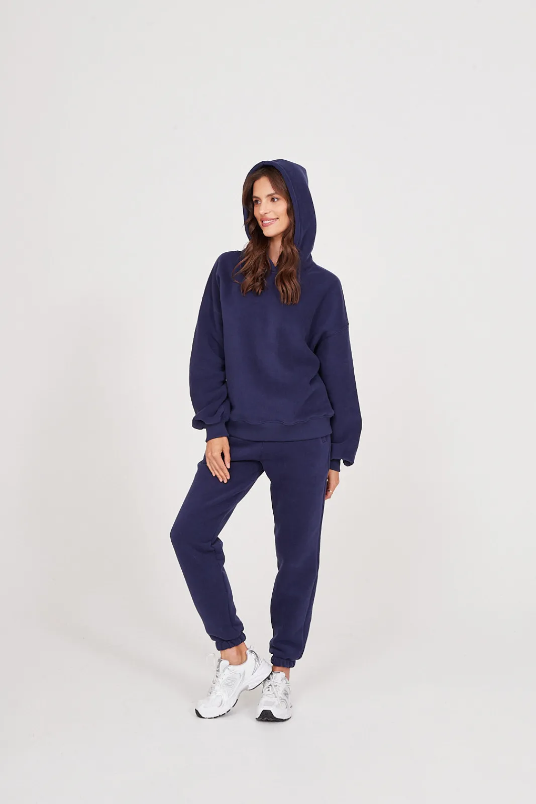 TALYA Bluzy|Bluzy^Bluza Boyfriend Hoodie royal navy