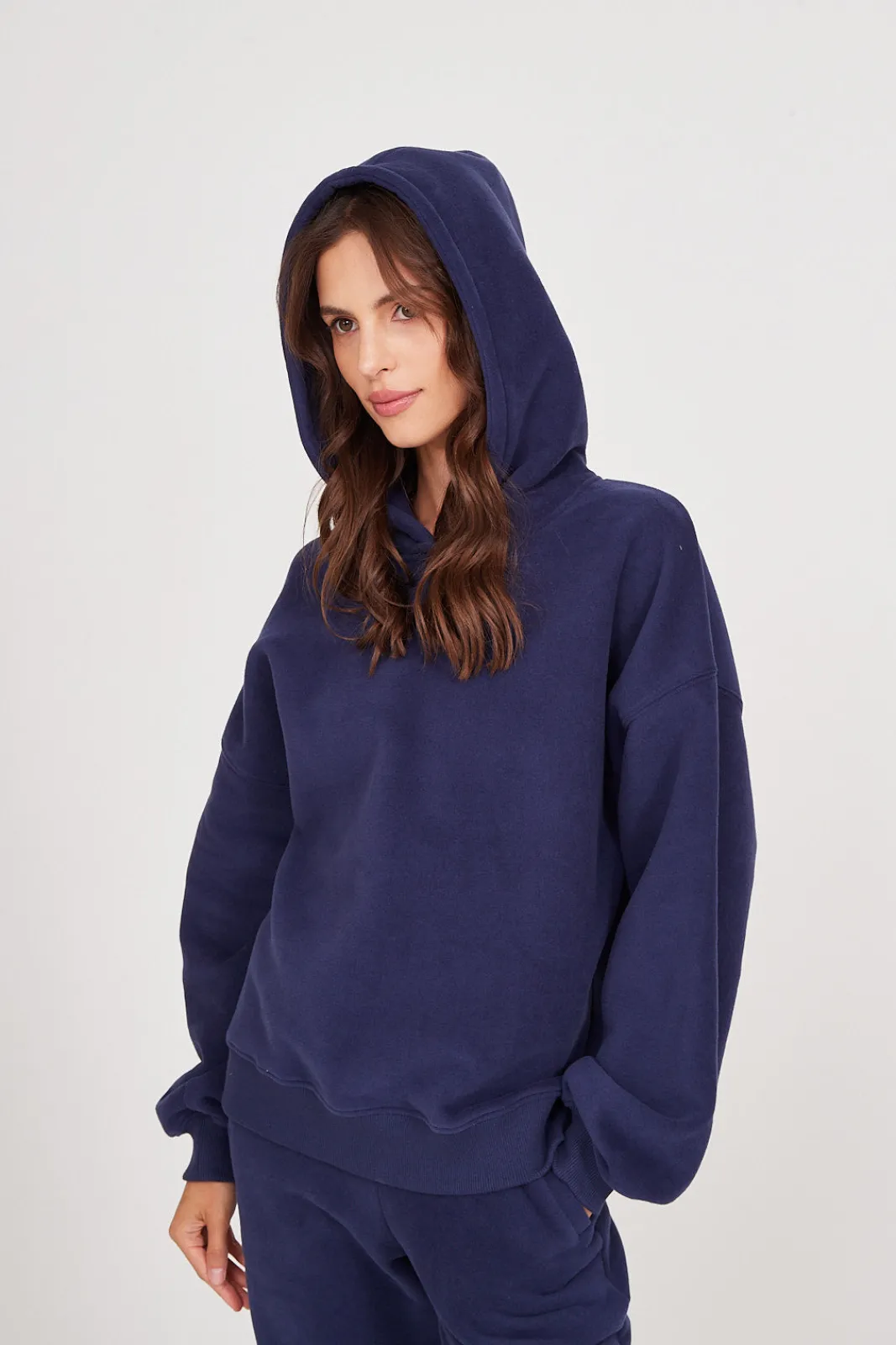 TALYA Bluzy|Bluzy^Bluza Boyfriend Hoodie royal navy