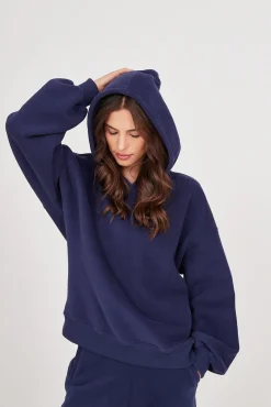 TALYA Bluzy|Bluzy^Bluza Boyfriend Hoodie royal navy