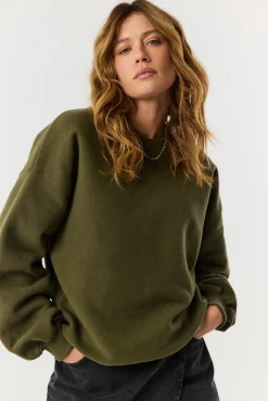 TALYA Bluzy|Bluzy^Bluza Boyfriend khaki