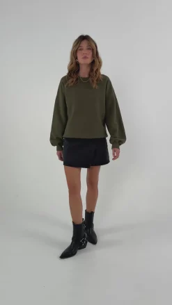 TALYA Bluzy|Bluzy^Bluza Boyfriend khaki