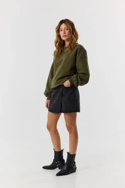 TALYA Bluzy|Bluzy^Bluza Boyfriend khaki