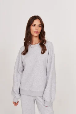 TALYA Bluzy|Bluzy^Bluza Boyfriend light grey melange