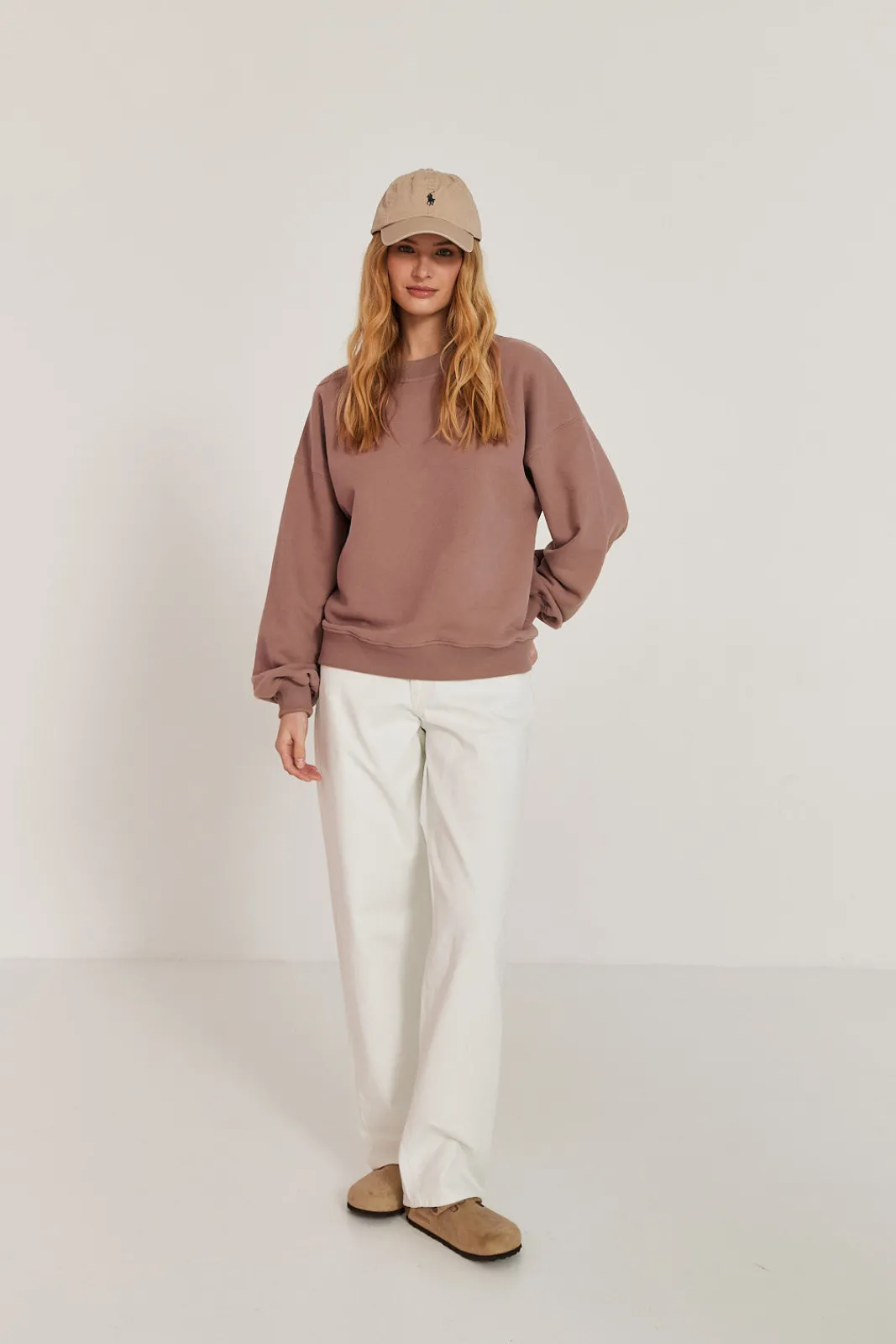 TALYA Bluzy|Bluzy^Bluza Boyfriend mocca mousse