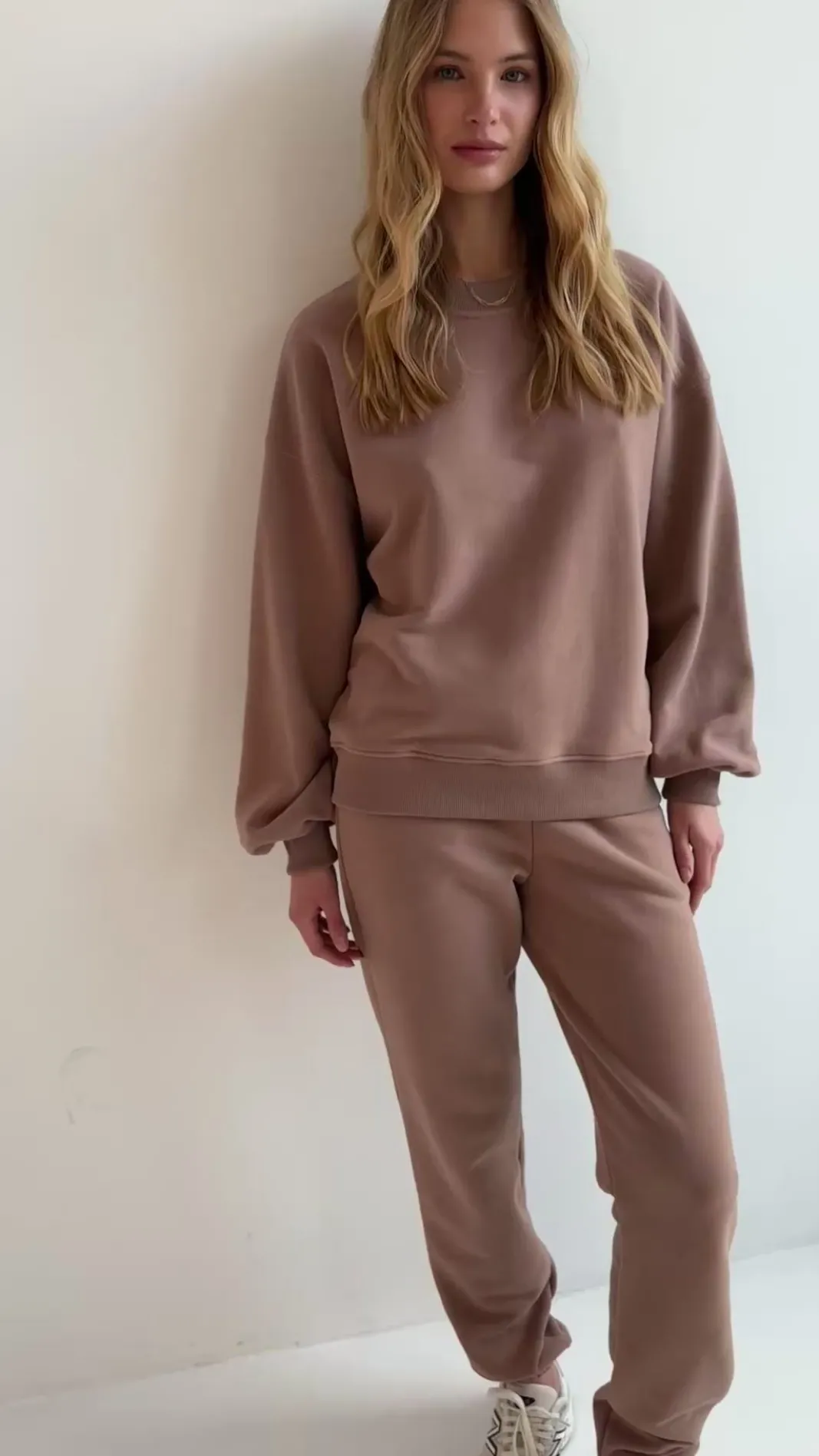 TALYA Bluzy|Bluzy^Bluza Boyfriend mocca mousse
