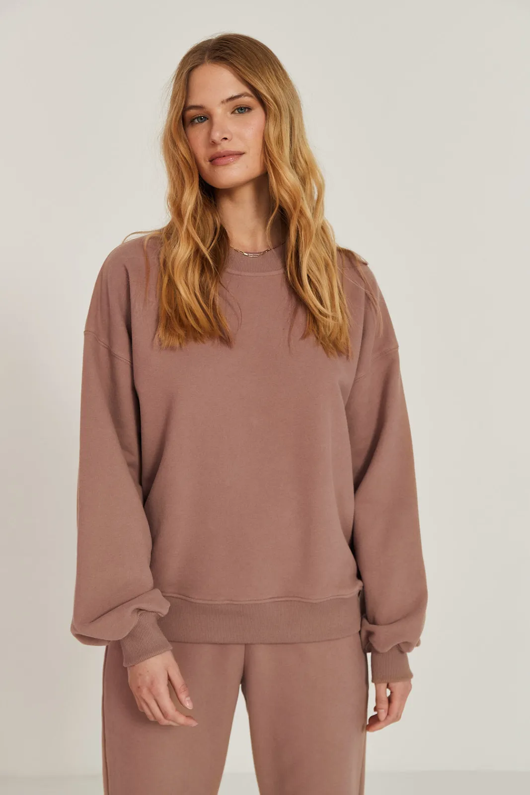 TALYA Bluzy|Bluzy^Bluza Boyfriend mocca mousse
