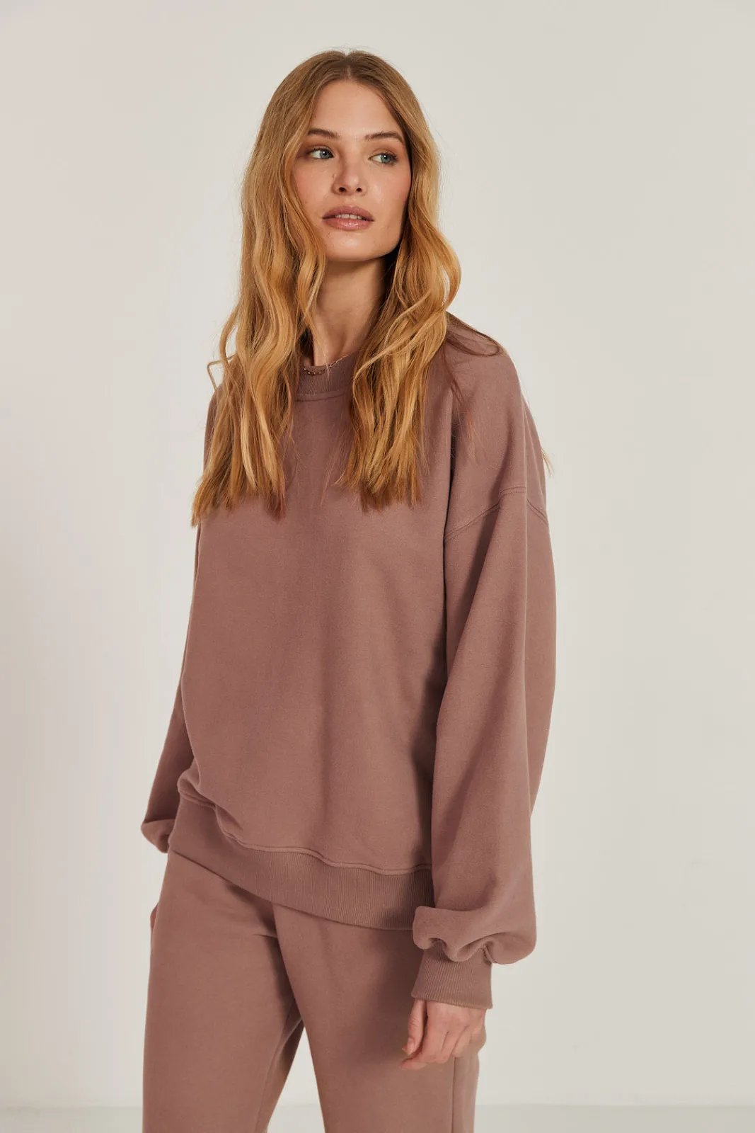 TALYA Bluzy|Bluzy^Bluza Boyfriend mocca mousse
