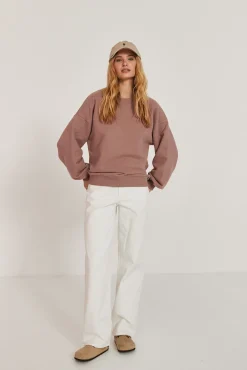 TALYA Bluzy|Bluzy^Bluza Boyfriend mocca mousse