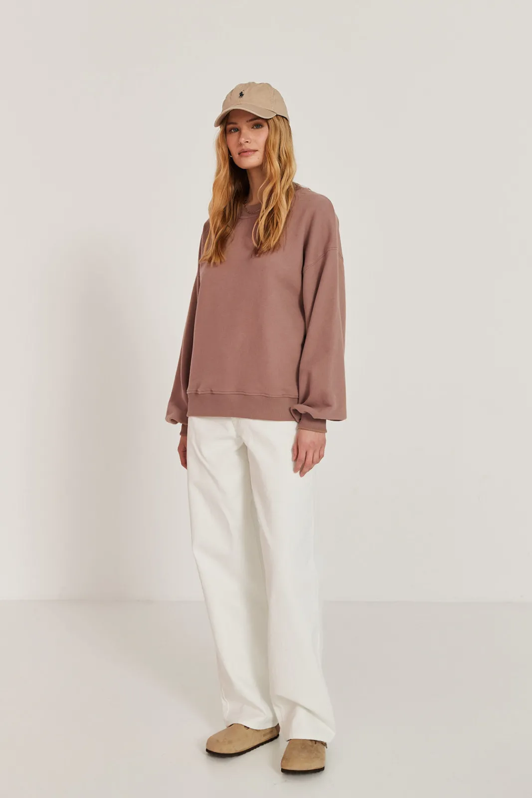 TALYA Bluzy|Bluzy^Bluza Boyfriend mocca mousse