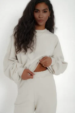 TALYA Bluzy|Bluzy^Bluza Boyfriend oatmeal