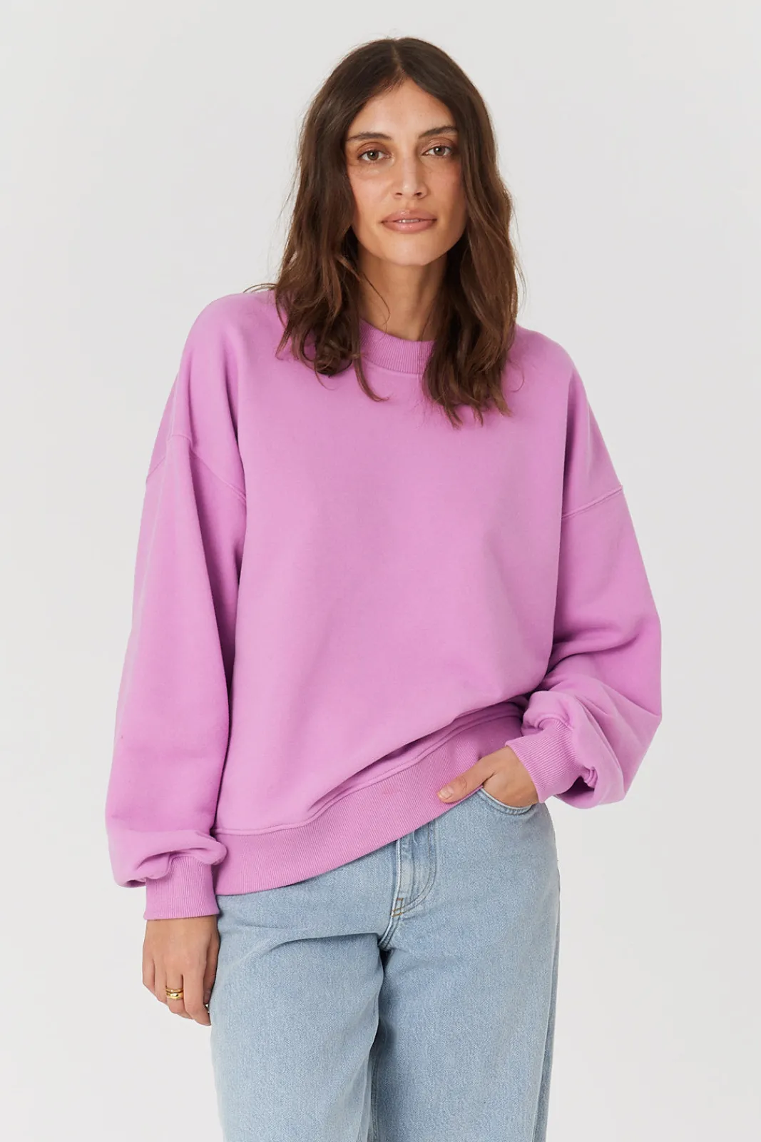 TALYA Bluzy|Bluzy^Bluza Boyfriend pink berry