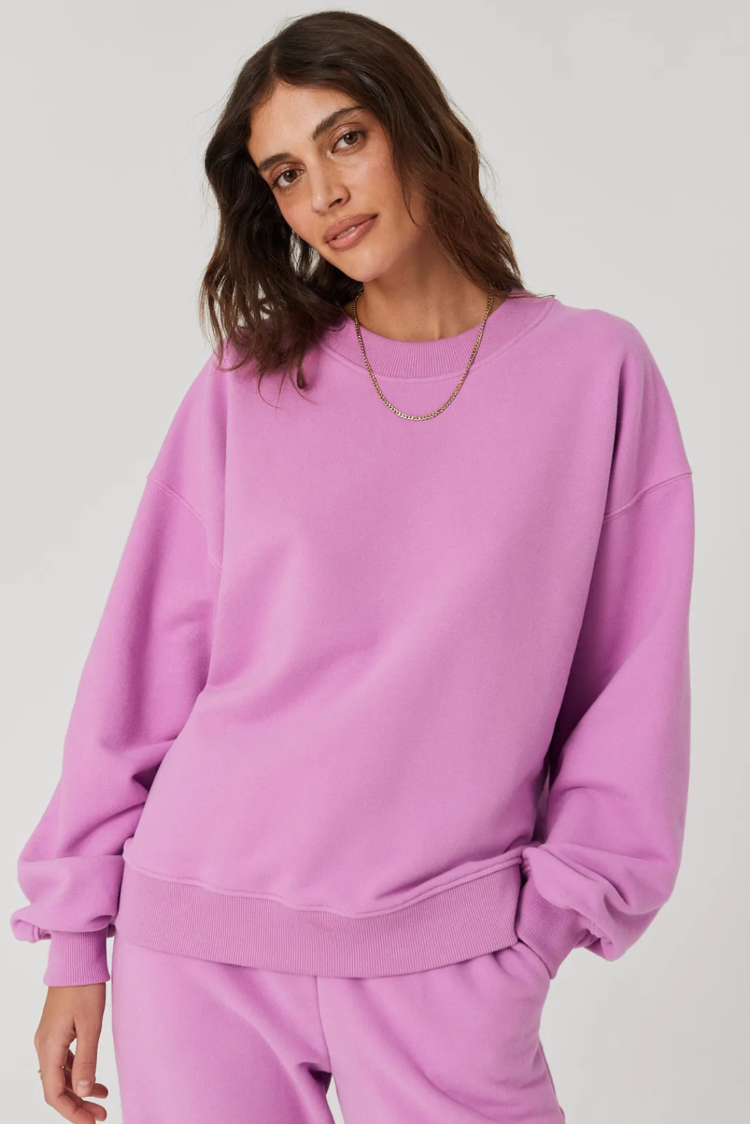 TALYA Bluzy|Bluzy^Bluza Boyfriend pink berry