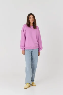 TALYA Bluzy|Bluzy^Bluza Boyfriend pink berry
