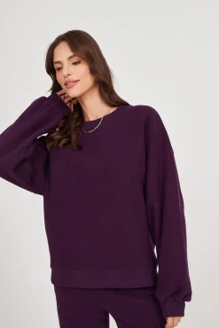 TALYA Bluzy|Bluzy^Bluza Boyfriend plum