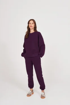 TALYA Bluzy|Bluzy^Bluza Boyfriend plum