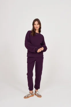 TALYA Bluzy|Bluzy^Bluza Boyfriend plum