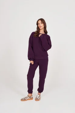 TALYA Bluzy|Bluzy^Bluza Boyfriend plum