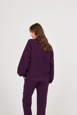 TALYA Bluzy|Bluzy^Bluza Boyfriend plum